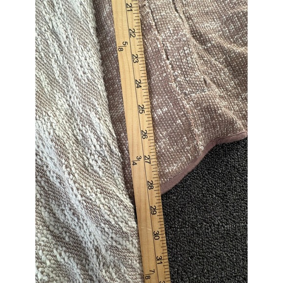 Free People Mauve Marled Knit Draped Open Front Cardigan Zipper Cuffs Small S/P - Picture 7 of 10